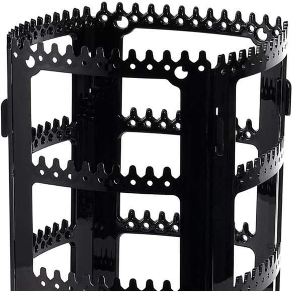 360 Rotating Earring Holder and Jewelry Organizer, 4 Tiers Jewelry Rack Display - Picture 6 of 6